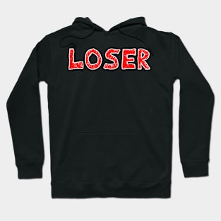 Copy of Loser red  black outline Hoodie